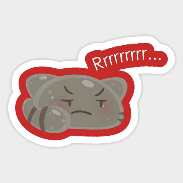 Tabby Slime Grrr Sticker by AeroHail